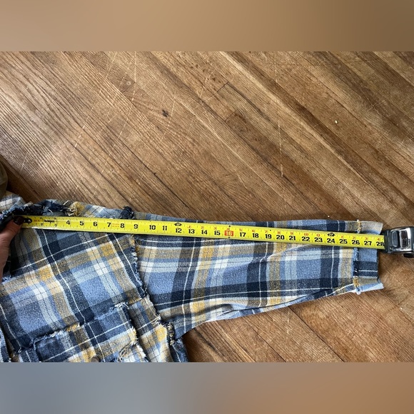 POL Cornflower Blue Plaid Shacket
With Grey Hoodie - Picture 6 of 7